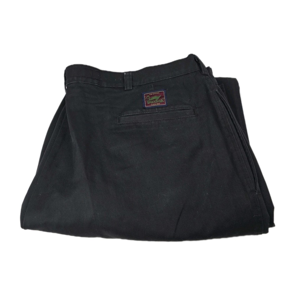 Duxbak Pants Mens 42X32 Khaki Twill Classic‎ Pleated Chinos Vtg Made USA Cotton